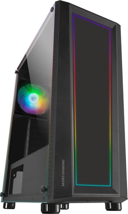 Produktbild Mars Gaming Boitier Moyen Tour ATX MC-ART RGB avec panneaux vitrés (Noir) (mATX, Mini-ITX, ATX)