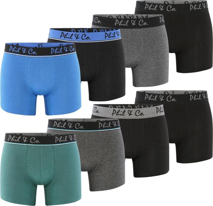 Phil & Co. Berlin Retroshorts 8-Pack Jersey (M, 8er Pack)
