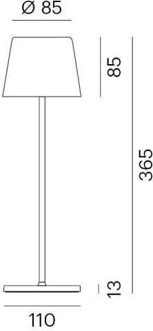 Produktbild Molto Luce Tischleuchte AESTA T, Orange (150 lm)