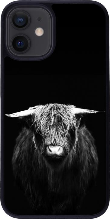 Image du produit PhoneLook Coque Silicone rigide noir Highland calf black (Apple iPhone 12 mini)