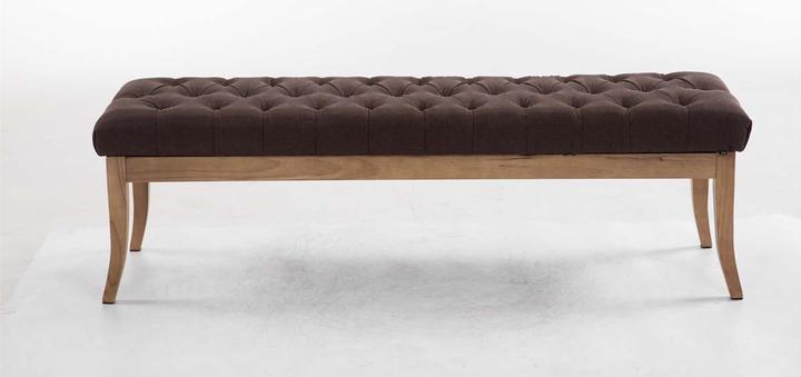 Produktbild CLP Sitzbank Ramses Stoff antik-hell 150, braun (150 cm)
