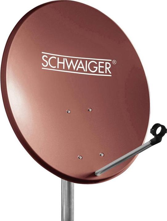 Produktbild Schwaiger SAT Anlage 60 cm 2 Teilnehmer Twin-LNB Ziegel-Rot (Parabolantenne, DAB/ DAB+, DVB-T / -T2)