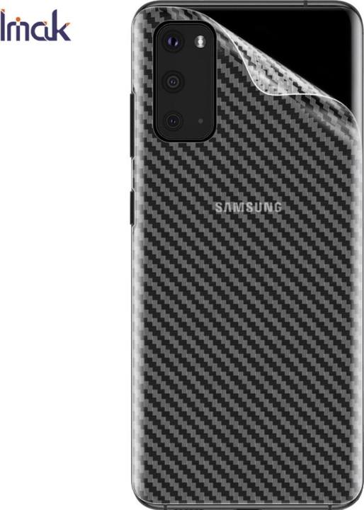 Actual product image Imak Galaxy S20 - PVC back protection film carbon look (1 Piece, Samsung Galaxy S20)