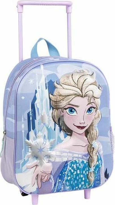 Cerda Schulrucksack 3D mit Rädern Frozen Blau Lila 25,0 x 31,0 x 10,0 cm