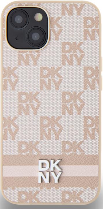 Image du produit DKNY Coque toile similicuir monogramme logo métallique (Apple iPhone 15)