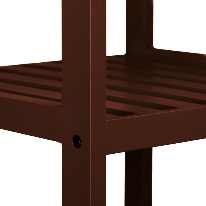 Actual product image Relaxdays Bamboo bathroom shelf (34.5 x 33 x 110 cm)