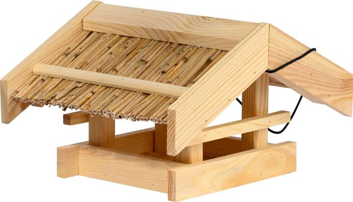Produktbild Dobar Vogelfutterhaus "Torshavn" mit Schilfdach, hängend