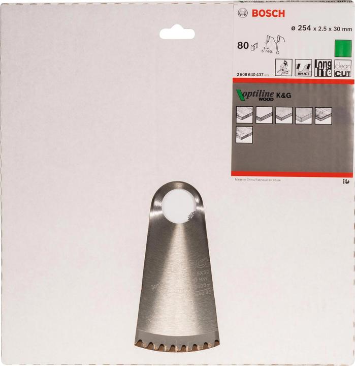 Actual product image Bosch Professional Zubehör PRO Wood circular saw blade, 254 x 2.5 x 30 mm