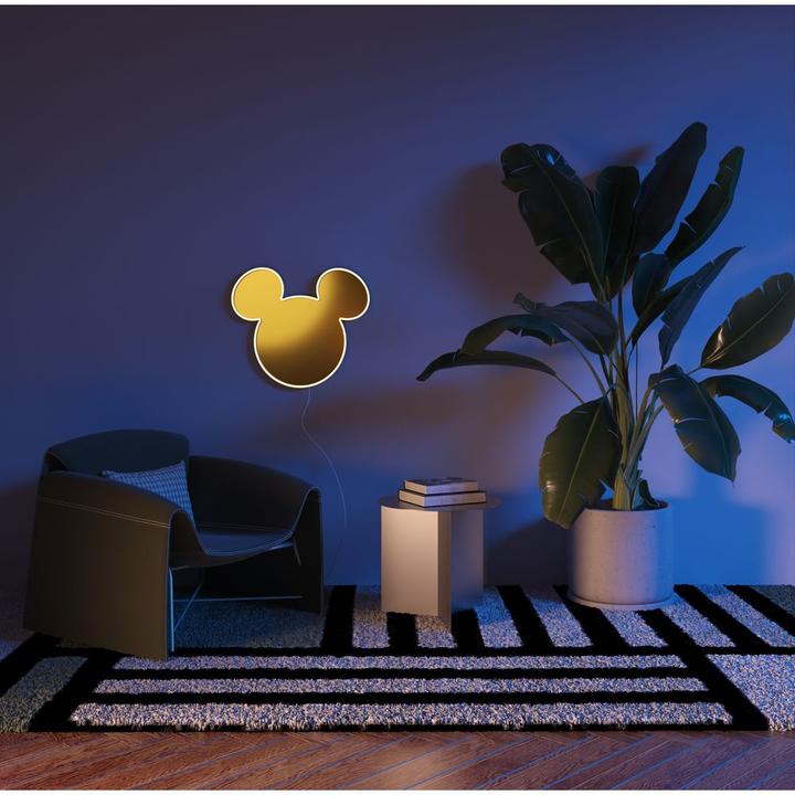 Productafbeelding YellowPop Mickey Mouse logo met gouden spiegel van