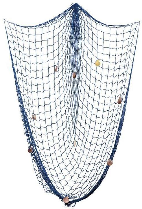 Produktbild Dekomat AG Aufhänger Fischernetz mit Muscheln, Blau, 150 cm