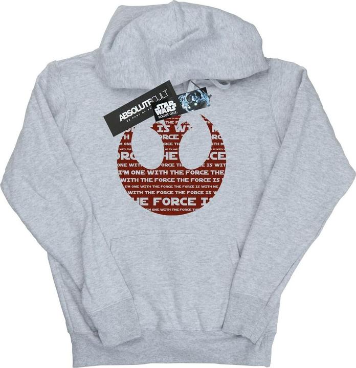 Produktbild Star Wars Rogue One I'm One With The Force Alliance Emblem Red Kapuzenpullover (XS)