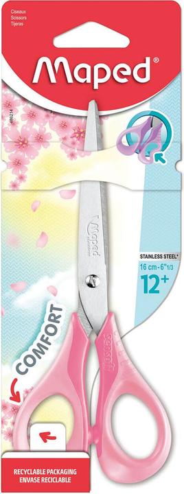 Actual product image Maped Scissors sensoft 3D pastel colours, pointed, length: 160 mm (16 cm)