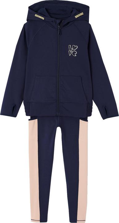 Actual product image Vertbaudet Mädchen Sport-Set: Kapuzensweatjacke & Leggings aus Funktionsmaterial (128)