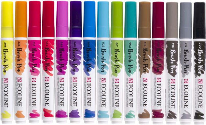 Produktbild Talens Fasermaler Ecoline 15er Set (Mehrfarbig, 15 x)