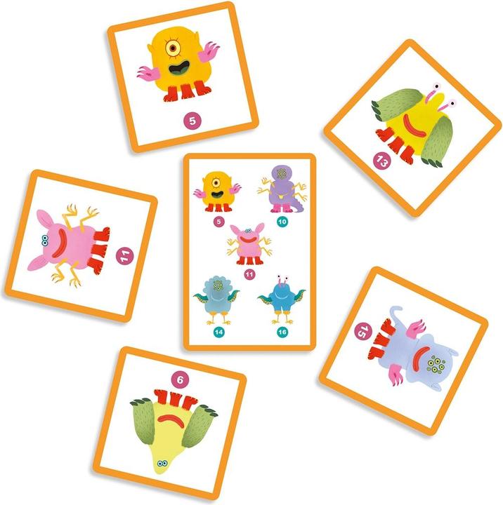 Actual product image Djeco Card game Monstre toi (Multilingual)