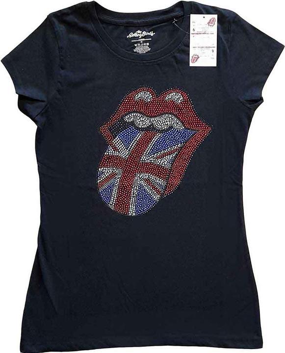 Actual product image The Rolling Stones Classic UK Diamante (Girlie) (L)