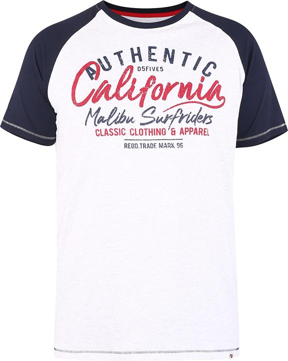 DUKE D555 Sparrow California Surf Riders TShirt Raglanärmel