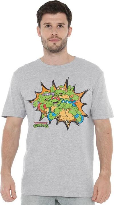 Immagine prodotto Teenage Mutant NT Funny Face Maglietta Tartarughe Uomo (XL)