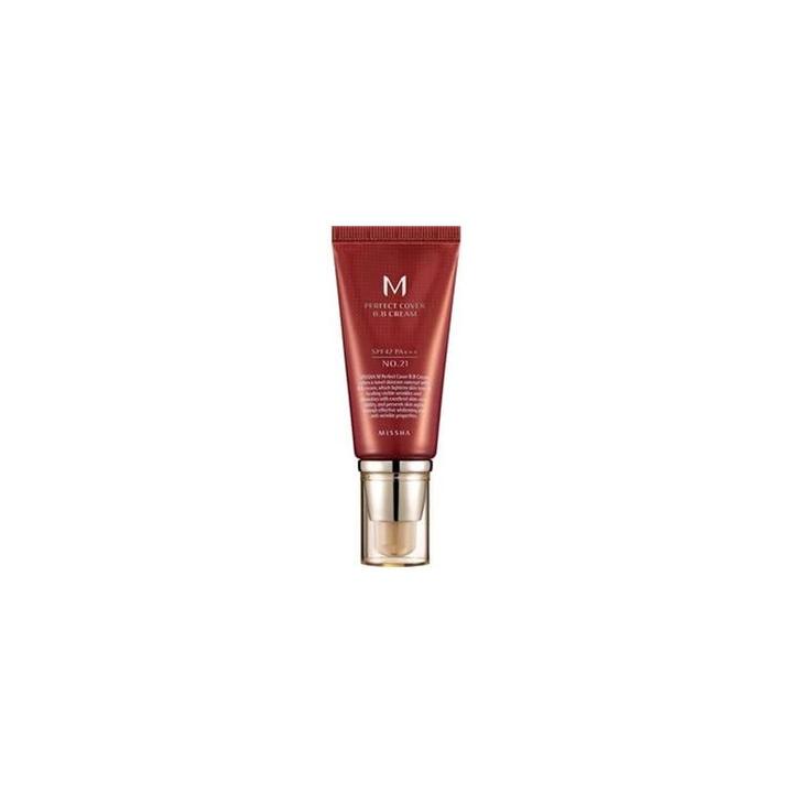 Actual product image Missha M Perfect Cover Bb Cream Spf42/Pa+++ Multifunctional Bb Cream 25 Warm Beige 50Ml (25 Warm Beige)