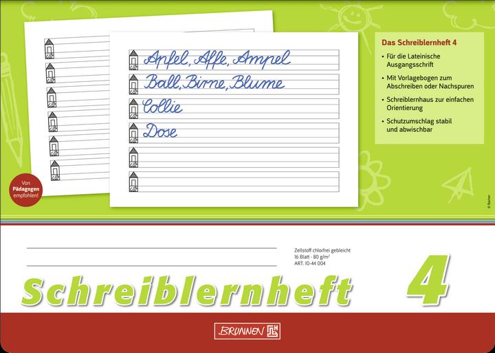 Produktbild Schreiblernheft A4 Lineatur 4 80 g/qm 16 Blatt (A4)