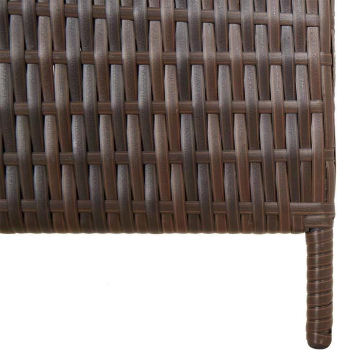 Produktbild VidaXL Paravent 5-tlg. Braun Poly Rattan,Farbe: Braun,Material: Poly