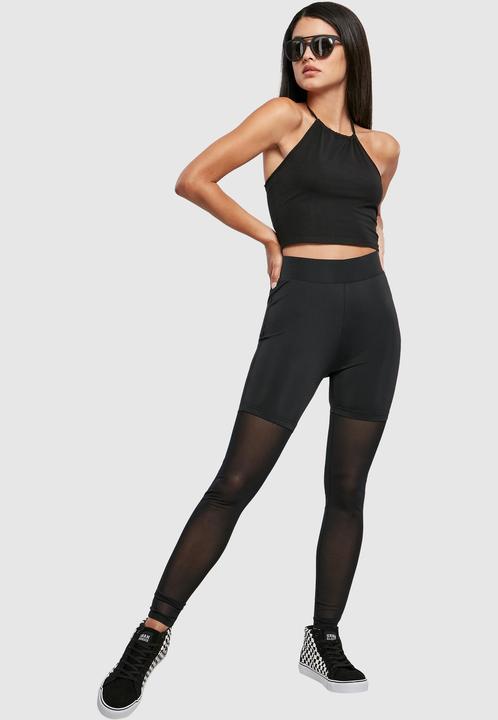 Immagine prodotto Urban Classics Leggings a vita alta da donna in rete tecnica trasparente (XS)