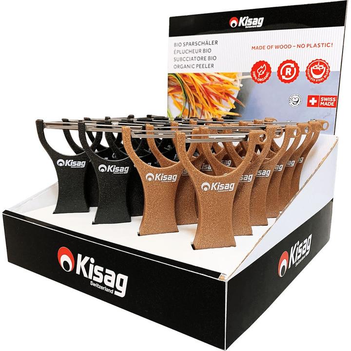 Kisag Display Asparagus Peeler 24 pieces Organic