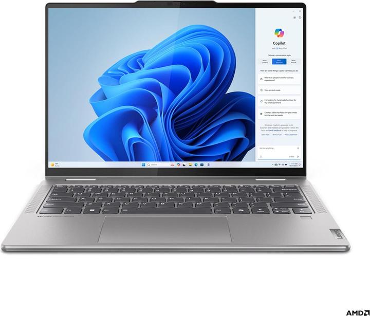 Actual product image Lenovo Yoga 7 (14", AMD Ryzen 5 8640HS, 16 GB, 512 GB, DE)