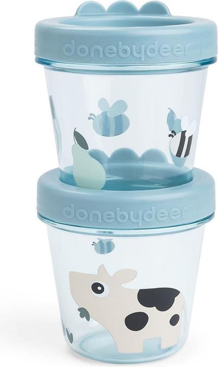 Actual product image Done by Deer Nahrungsbehälter & Portionierer Aufbewahrungsbehälter 2er Pack - Tiny Farm