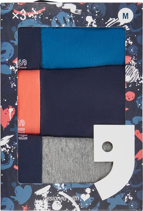Actual product image Happy shorts Retro Pants Jersey (L, pack of 3)
