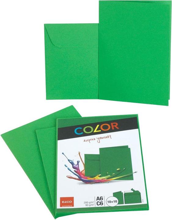 Immagine prodotto Elco Cartoncini doppi con busta  Color (A6, C6, 20 x)