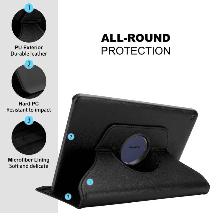 Actual product image Cadorabo Tablet Book Rubber (NO Wake Up) Cover (Huawei MatePad T10s)