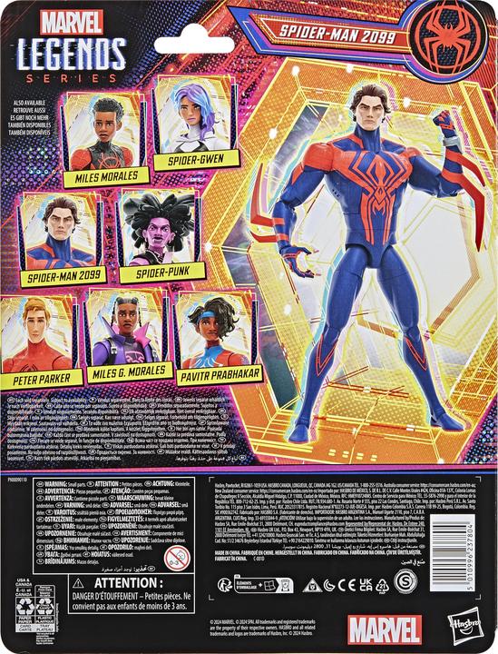 Produktbild Hasbro Spider-Man: Across the Spider-Verse Marvel Legends Actionfigur Spider-Man 2099 15 cm