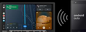 Actual product image Sony XAV-AX4050 (Android car, Apple Carplay)