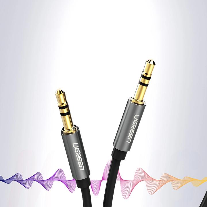 Actual product image Ugreen AV119 Jack cable 3.5mm AUX 3m (black) (3 m, 3.5mm jack (AUX))
