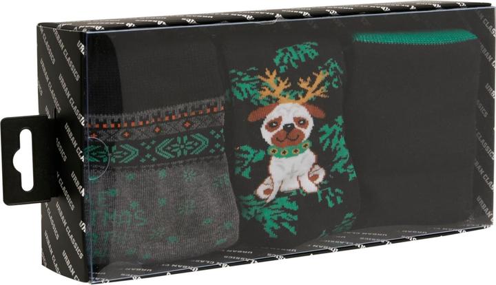 Produktbild Urban Classics Christmas Socks Set Dog (3er Pack, 43 - 46)
