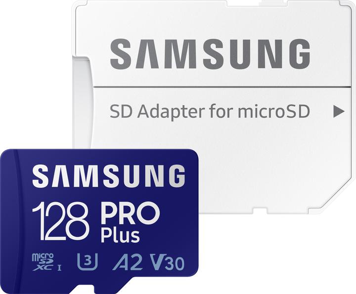 Actual product image Samsung Pro Plus (128 GB, microSDXC, U3, UHS-I)