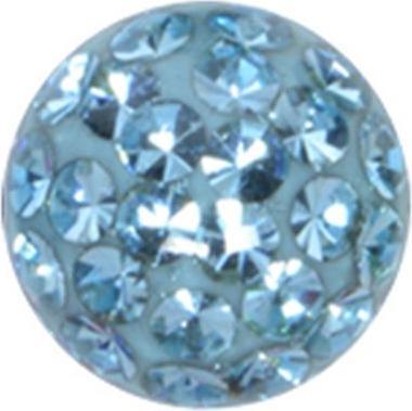 Bijouteria Piercingverschluss (Kristall, Edelstahl, Epoxiharz)
