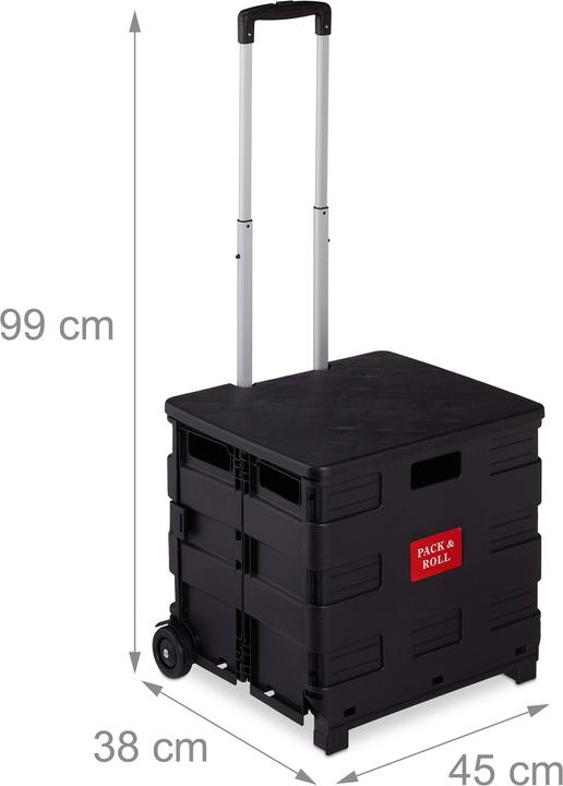 Actual product image Relaxdays Shopping trolley foldable