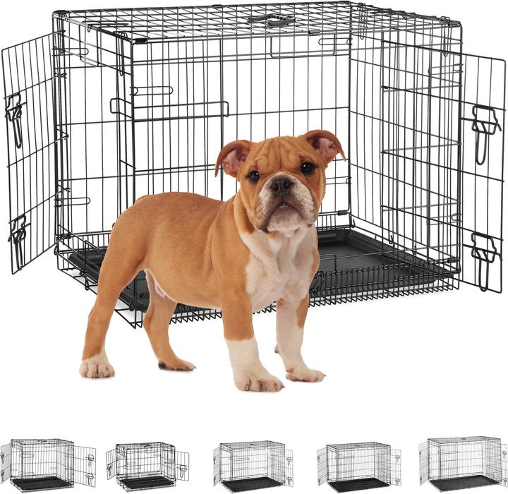 Actual product image Relaxdays Folding Dog Cage Size S-XXXL (Dog, Foldable)