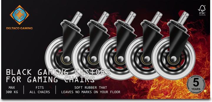 Actual product image Deltaco Gaming Casters