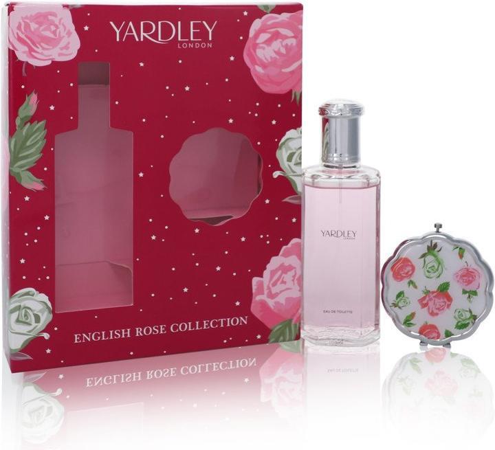 Actual product image Yardley English Rose by Gift Set -- 4.2 oz Eau de Toilette Spray + Compact Mirror (Eau de toilette, 125 ml)