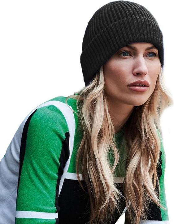 Actual product image Beechfield Engineer knit rib beanie (One size)