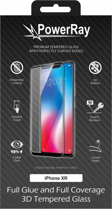 Immagine prodotto PowerRay Vetro pieno di colla (1 Pezzo/i, Apple iPhone XR)