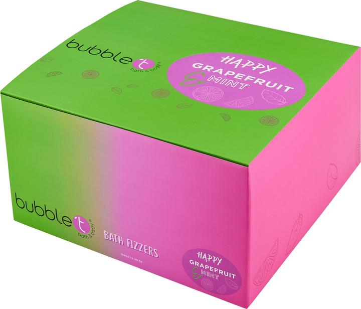 Produktbild Bubble T Bath Fizzer Happy Grapefruit & Mint 150g (Badeperlen)