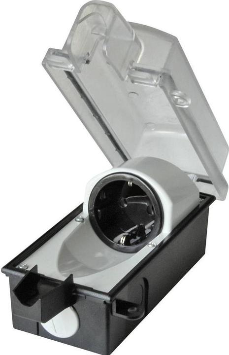 Productafbeelding interBär 9015-001.01 Opbouwcontactdoos afsluitbaar IP44 Zwart Transparant