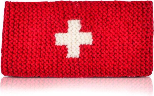 TopSpirit Strickstirnband mit CH-Kreuz