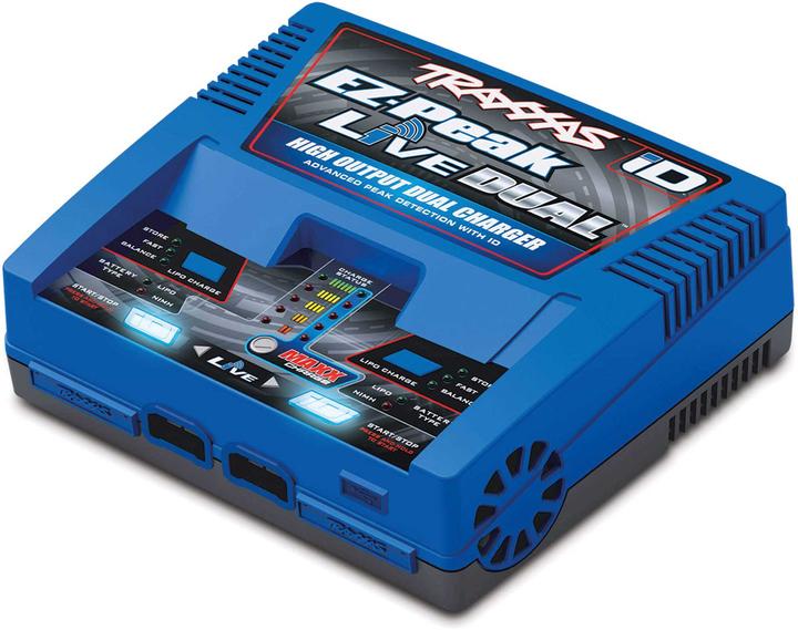 Immagine prodotto Traxxas LIVE EZ-Dual Plus Charger 2973G + 2x 4S Lipo 6700mAh 2890X versione EU / 8S