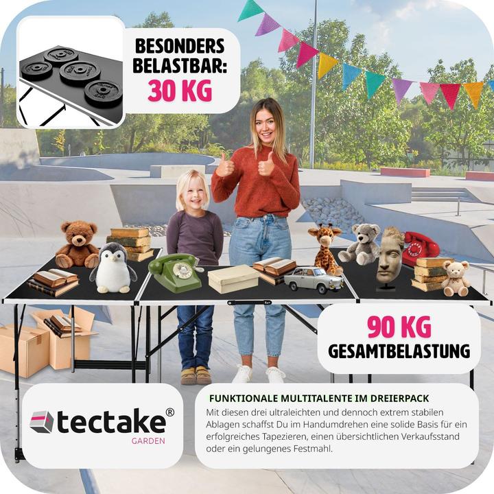 Image du produit tectake Tables à tapisser (300 x 60 cm)