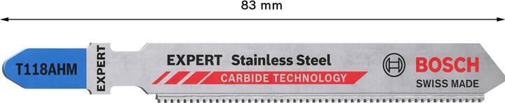 Actual product image Bosch Professional Zubehör EXPERT 'Stainless Steel' T 118 AHM Jigsaw blade, 3 pieces